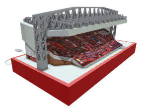 The Spion Kop Stand at Anfield Stadium Liverpool