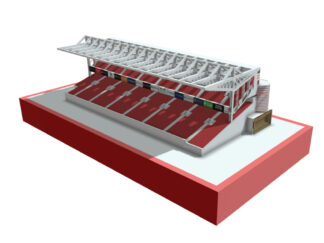 Highbury Stadium North Stand Lightbox frame