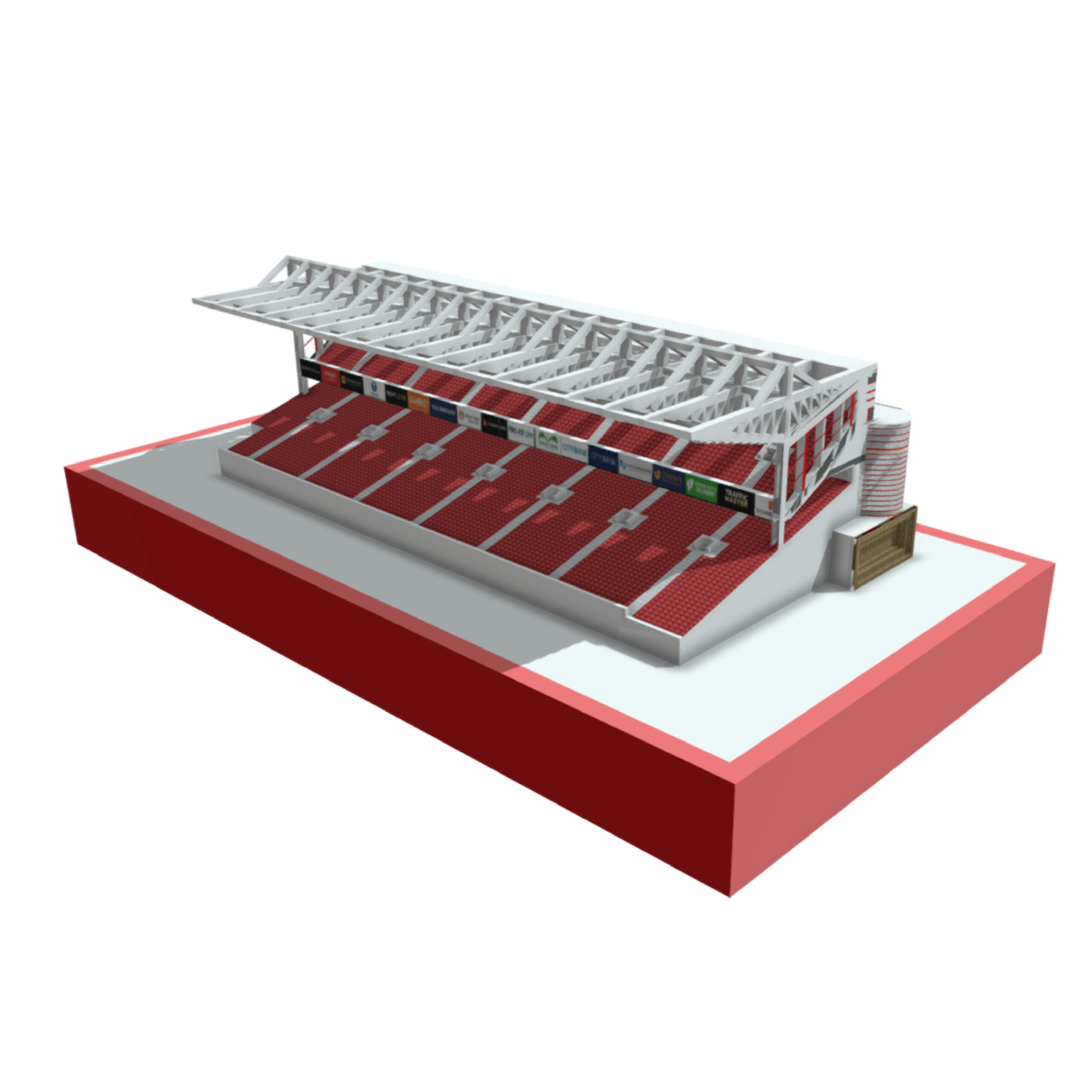 Highbury Stadium North Stand Lightbox frame