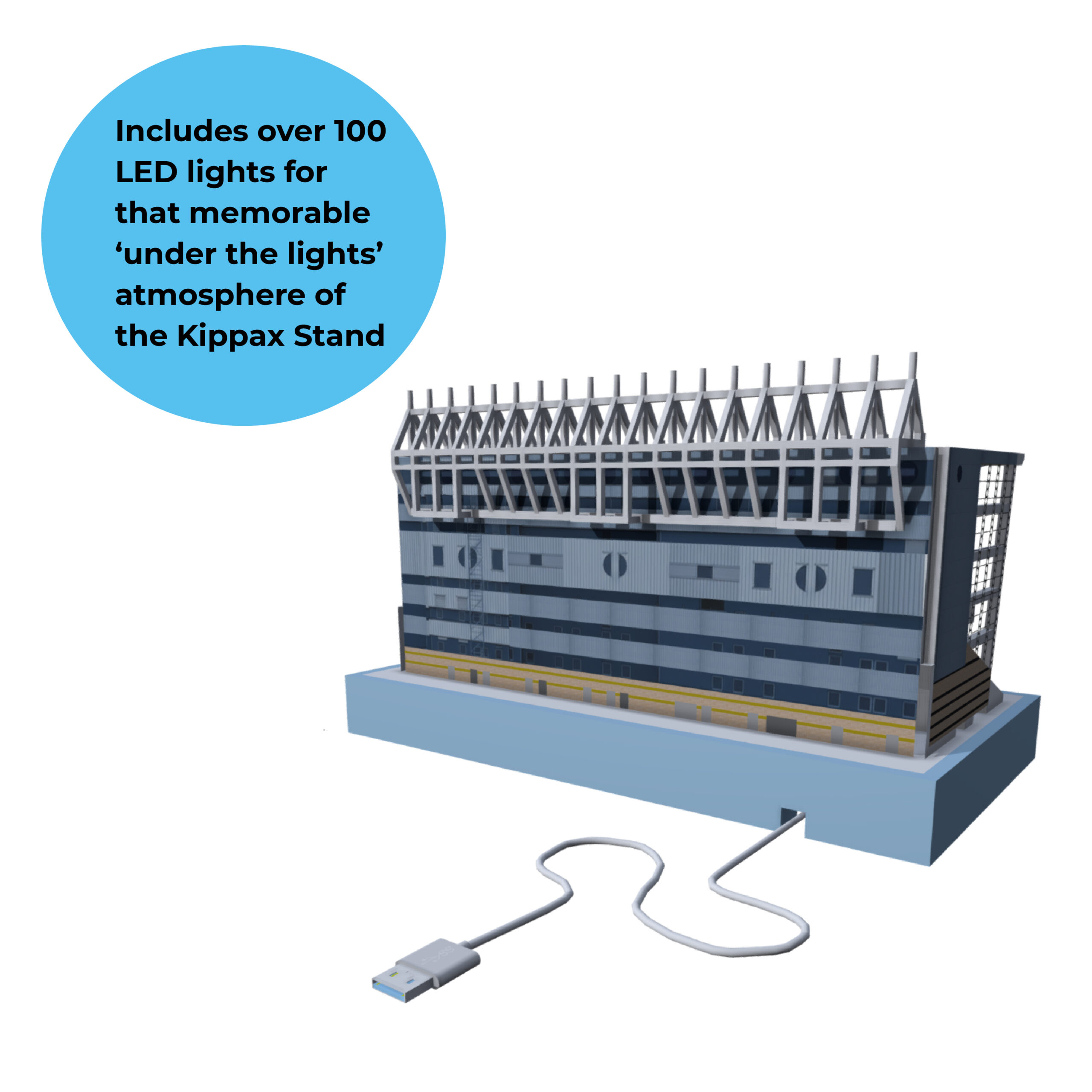 Maine Road Kippax Stand replica model lightbox frame - Image 2
