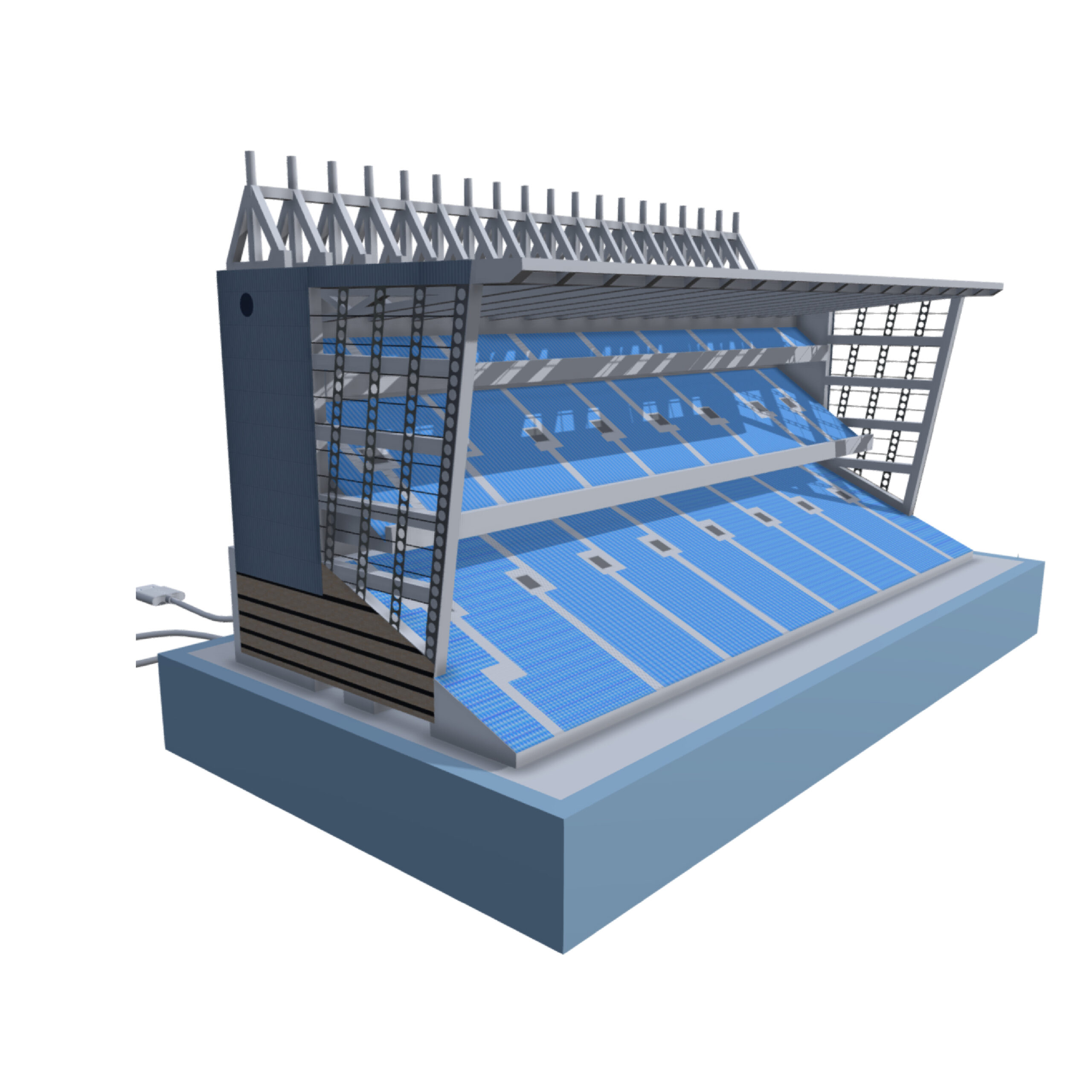 Maine Road Kippax Stand replica model lightbox frame