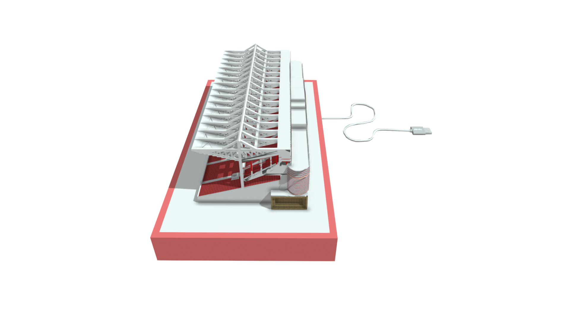 Highbury Stadium North Stand Lightbox frame - Image 7
