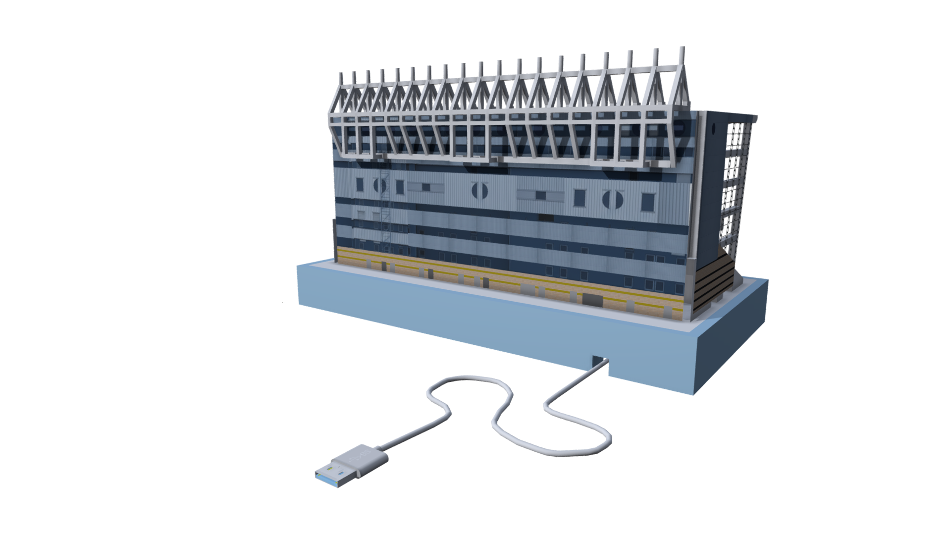 Maine Road Kippax Stand replica model lightbox frame - Image 9