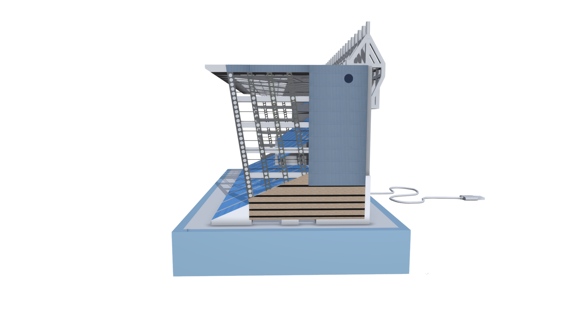 Maine Road Kippax Stand replica model lightbox frame - Image 6