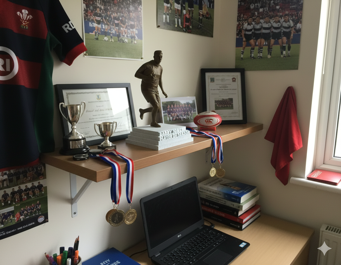 Rugby player custom statue trophy - Image 6