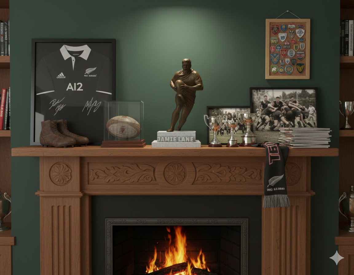 Rugby player custom statue trophy - Image 5