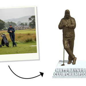Golf custom statue trophies