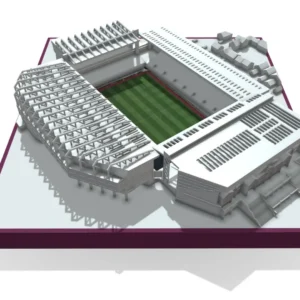 Villa Park stadium model + frame +lightbox