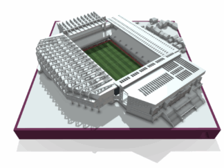 Villa Park stadium model + frame +lightbox