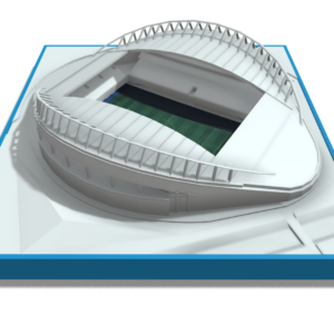 Brighton & Hove Albion AMEX stadium replica model + frame + lightbox