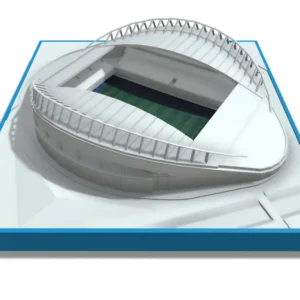 Brighton & Hove Albion AMEX stadium replica model + frame + lightbox
