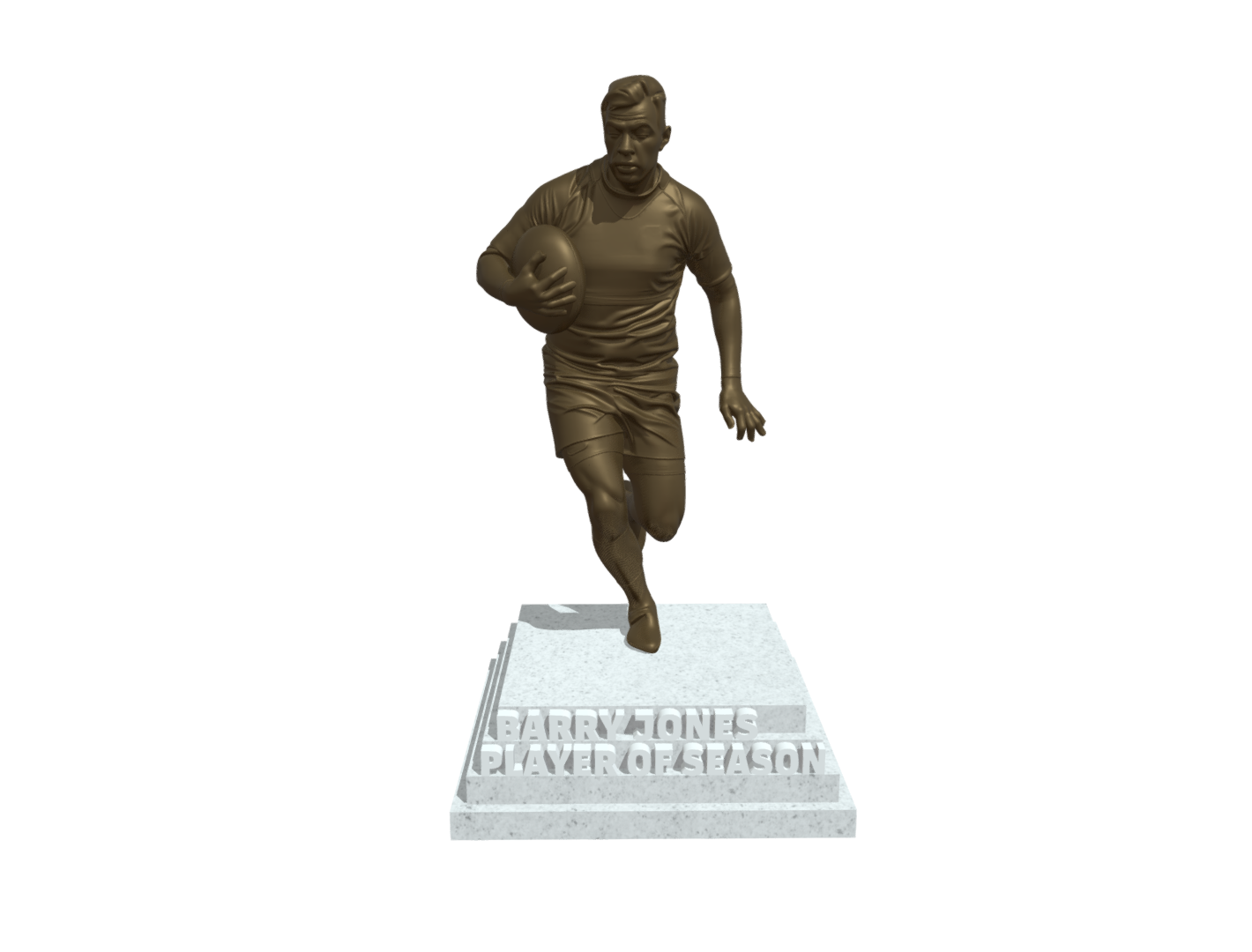 Rugby player custom statue trophy - Image 10