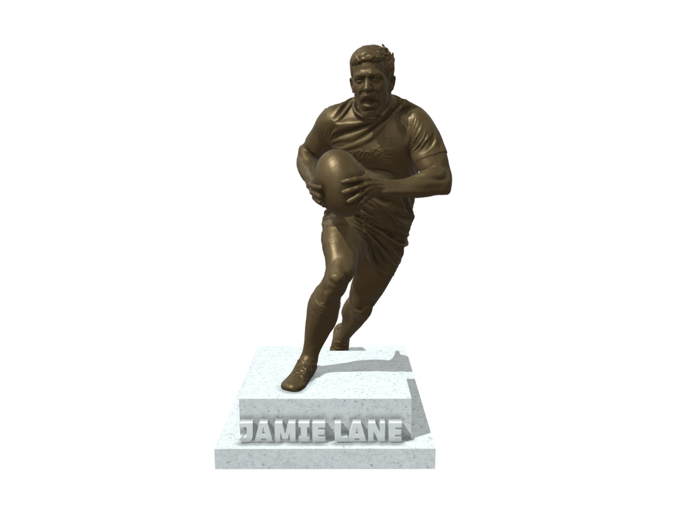 Rugby player custom statue trophy - Image 11