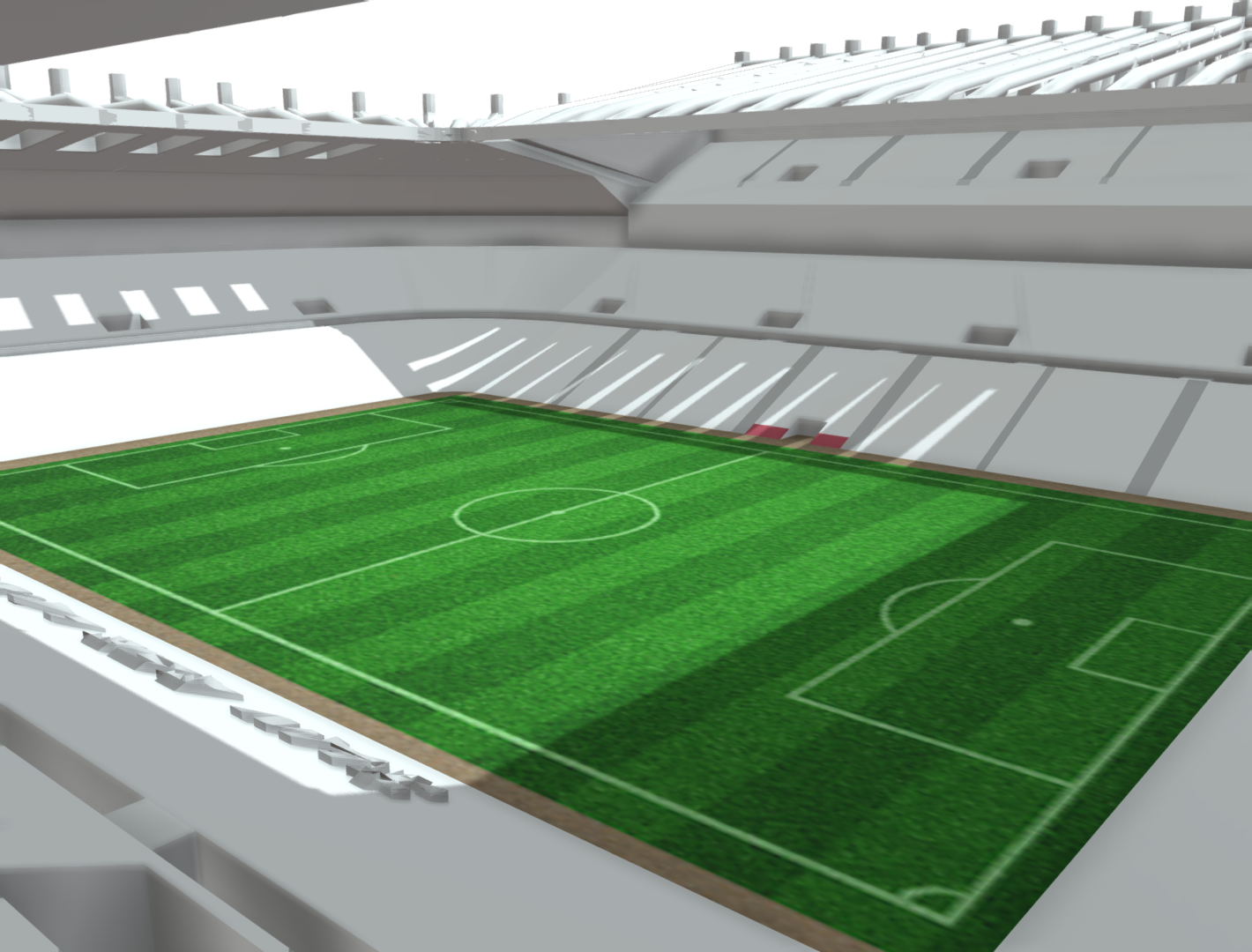 Sunderland's Stadium of Light model + frame + lightbox - Image 7