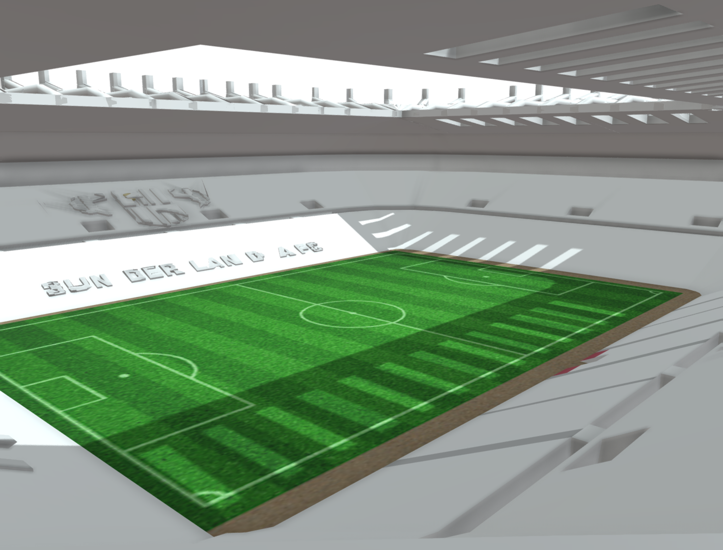 Sunderland's Stadium of Light model + frame + lightbox - Image 4