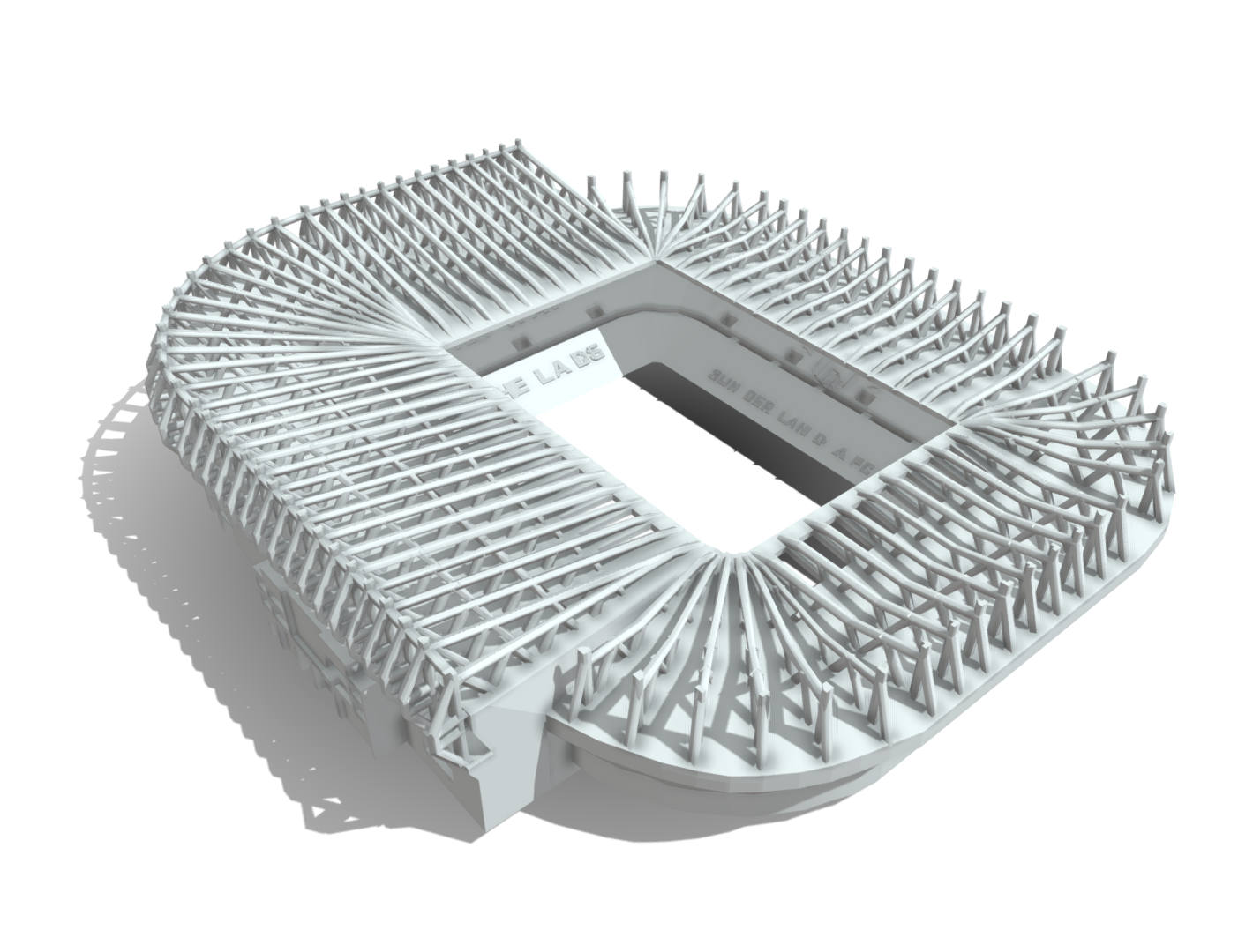 Sunderland's Stadium of Light model + frame + lightbox - Image 5