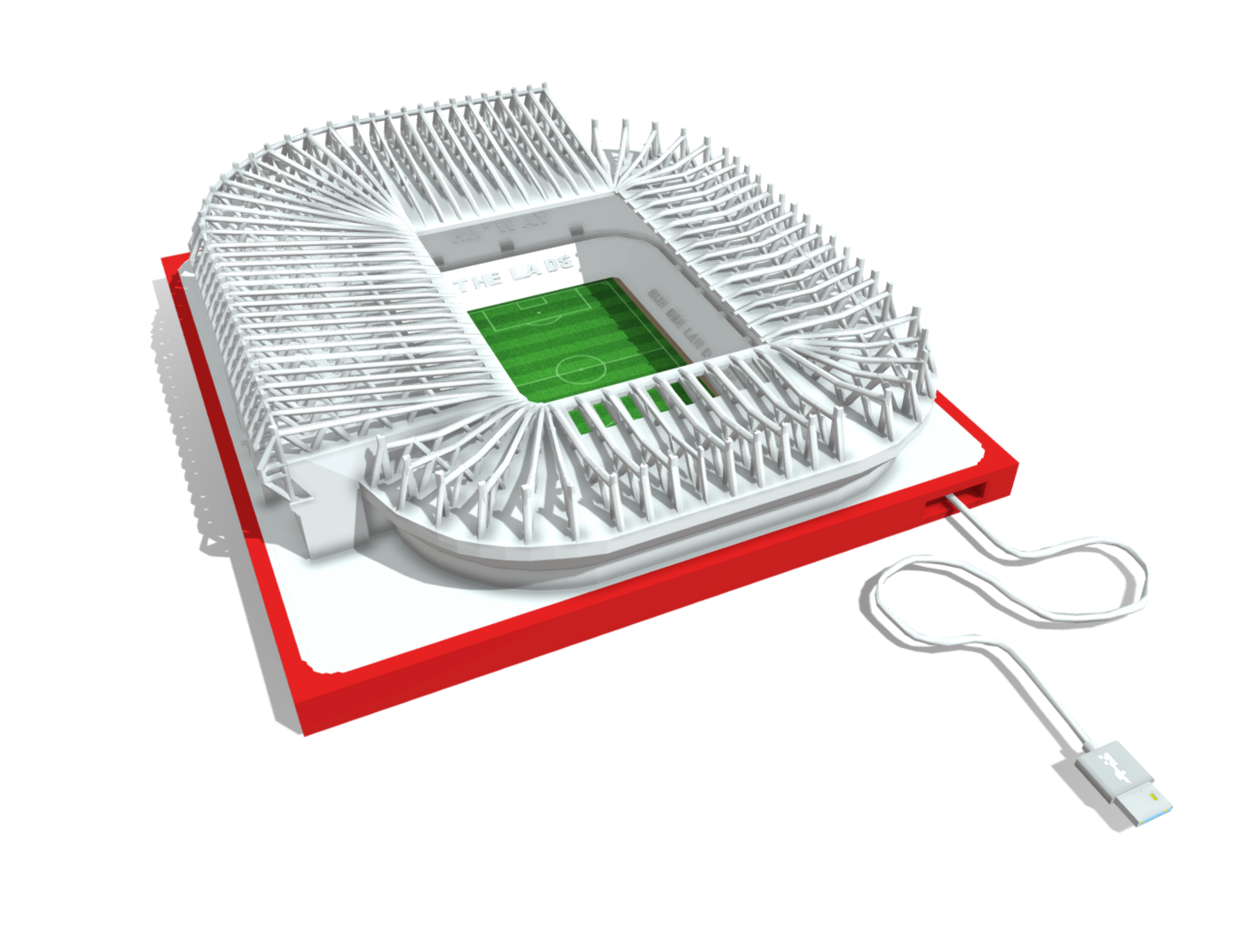 Sunderland's Stadium of Light model + frame + lightbox - Image 3