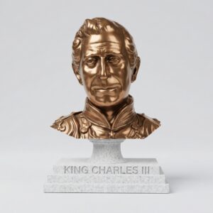 King Charles III bust