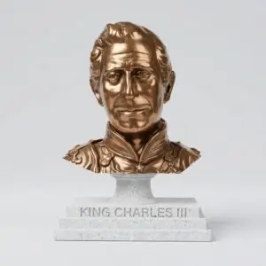 King Charles III bust