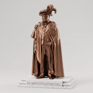 Winston Churchill as Knight of Garter