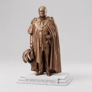 Winston Churchill as Knight of Garter