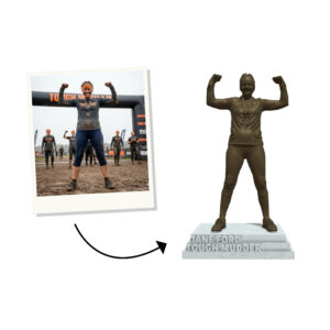Custom sports statue trophies
