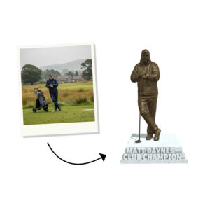 Golf custom statue trophies